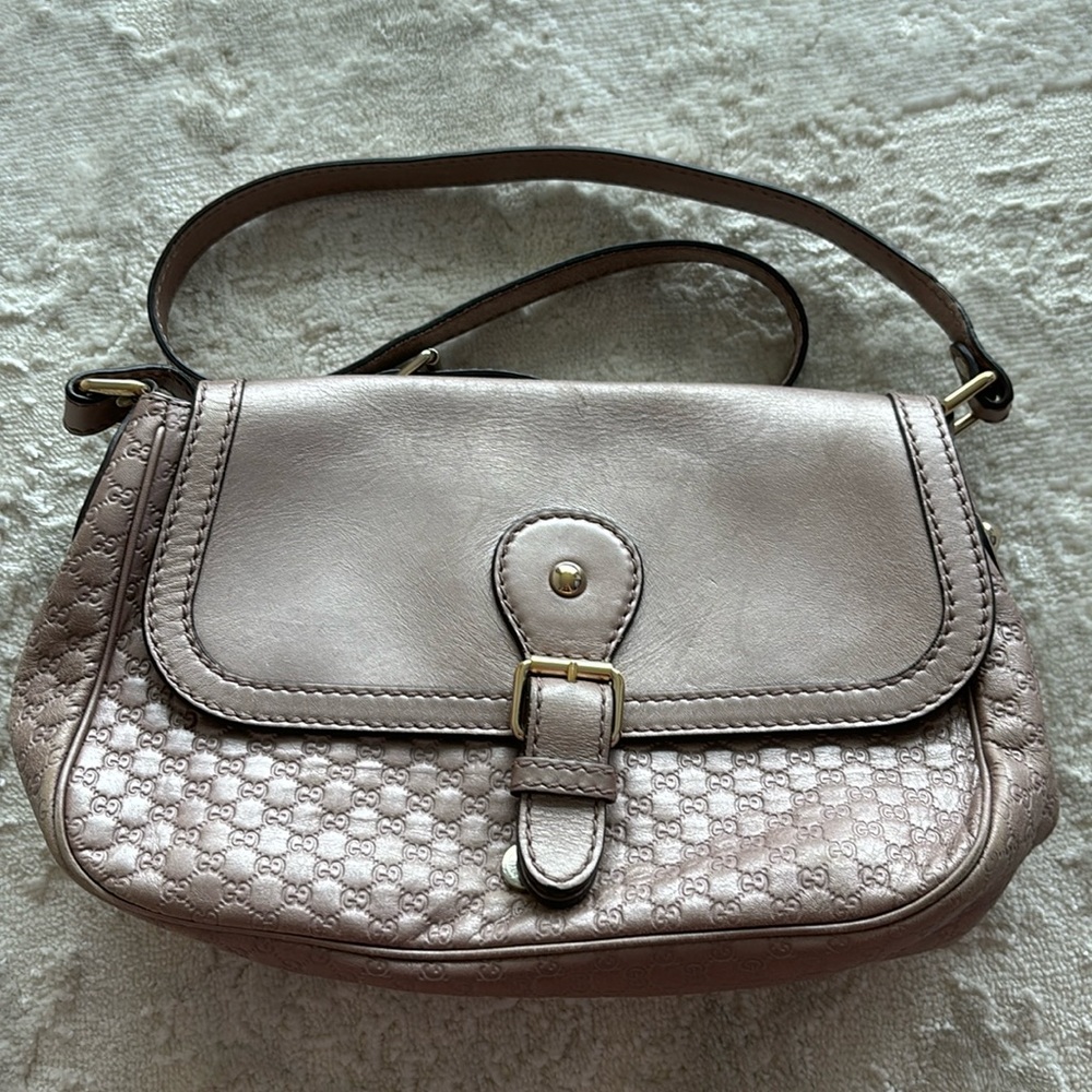 Authentic Pink Gucci crossbody bag